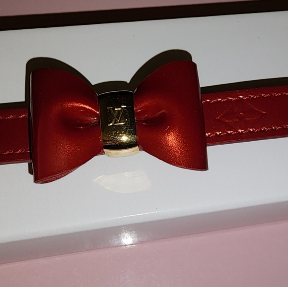 Louis Vuitton 🔥Fire Red🔥 Rare Bow Bracelet - Picture 5 of 5